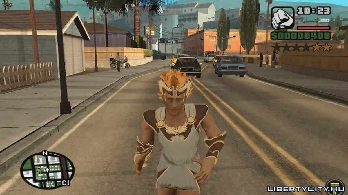 Гермес из God Of War 3 / GTA San Andreas
