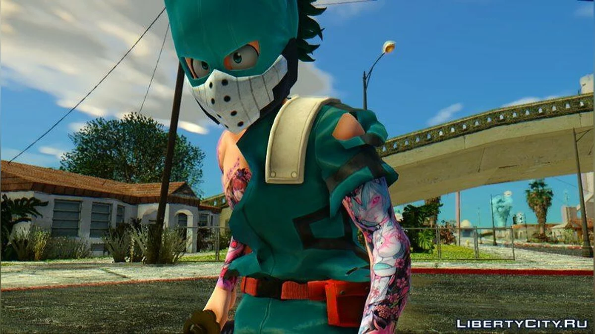 Izuku Midoriya (Neo Traditional Pastel Tatto) / GTA San Andreas