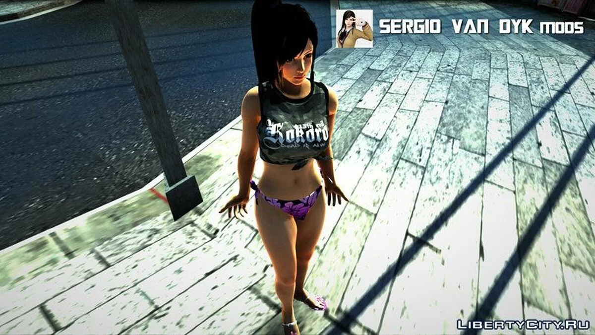 Кокоро в пляжном прикиде / GTA San Andreas