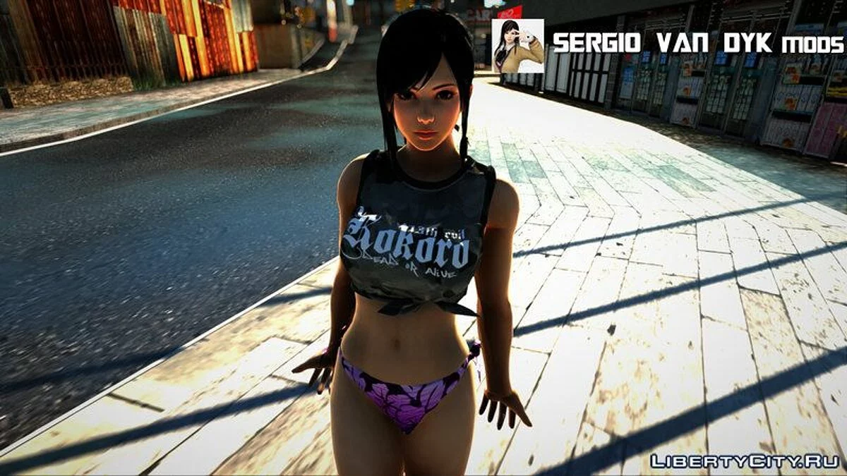 Кокоро в пляжном прикиде / GTA San Andreas
