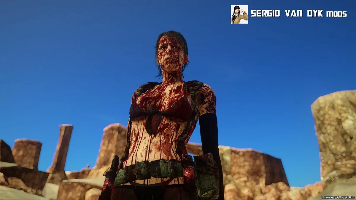 Quiet из игры Metal Gear Solid V: The Phantom Pain / GTA San Andreas