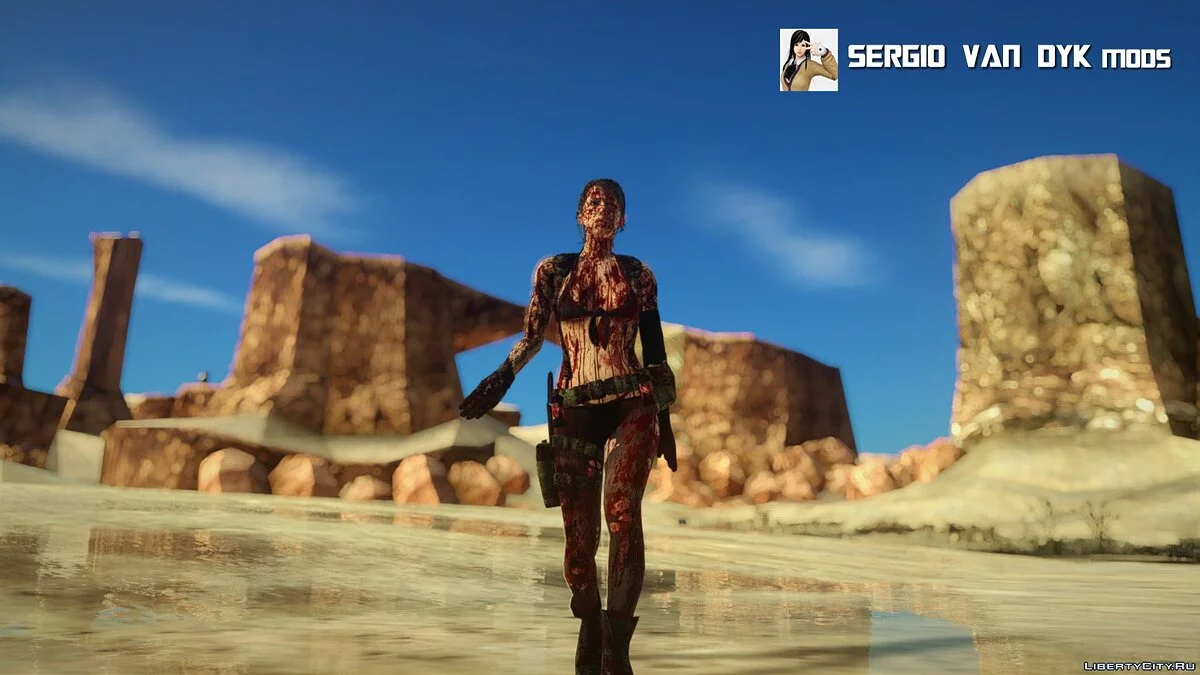 Quiet из игры Metal Gear Solid V: The Phantom Pain / GTA San Andreas