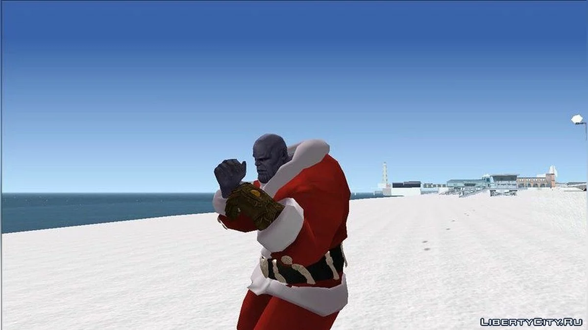 Танос в костюме Санта Клауса / GTA San Andreas