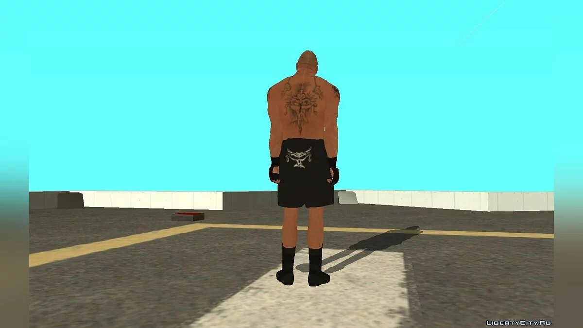 Брок Леснар из игры WWE2k18 / GTA San Andreas