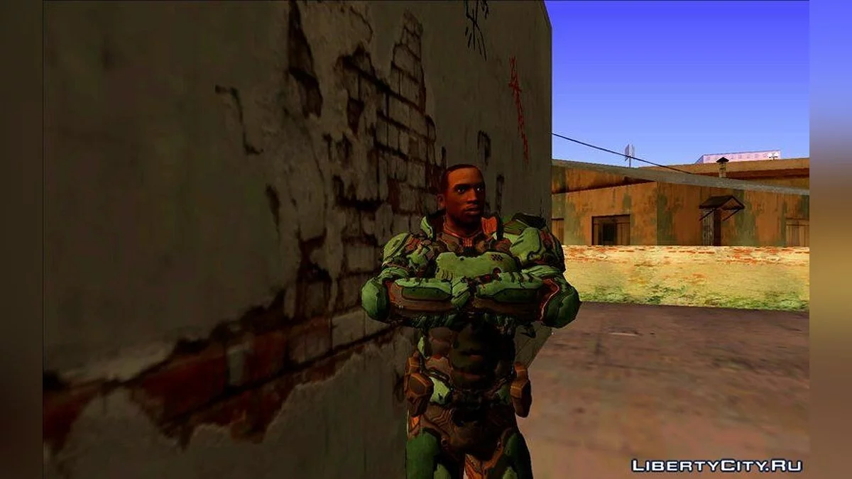 CJ в стиле Doom 3 / GTA San Andreas