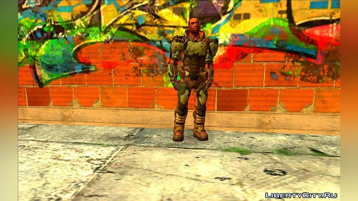 CJ в стиле Doom 3 / GTA San Andreas