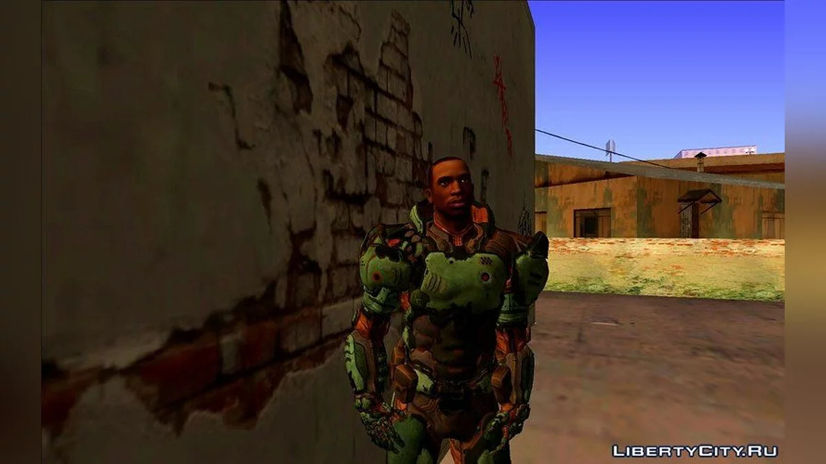 CJ в стиле Doom 3 / GTA San Andreas