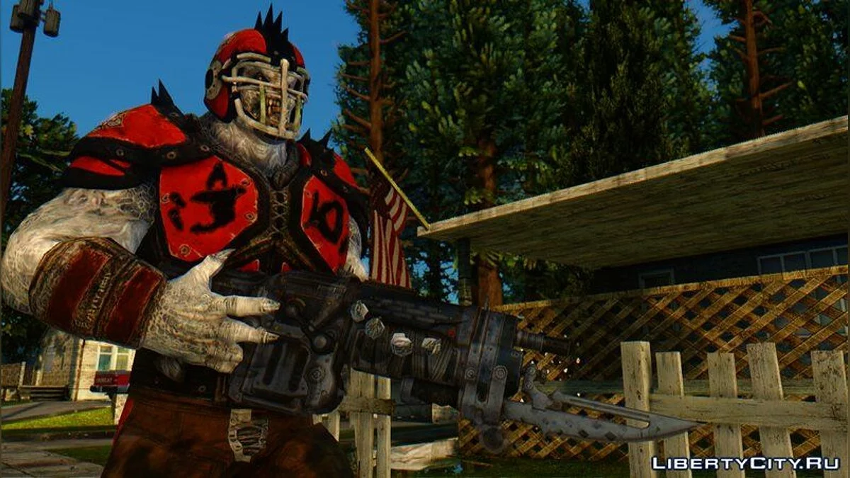 Drone Thrashball из Gears of War 3 / GTA San Andreas