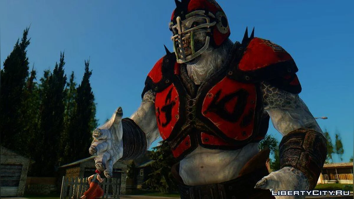 Drone Thrashball из Gears of War 3 / GTA San Andreas