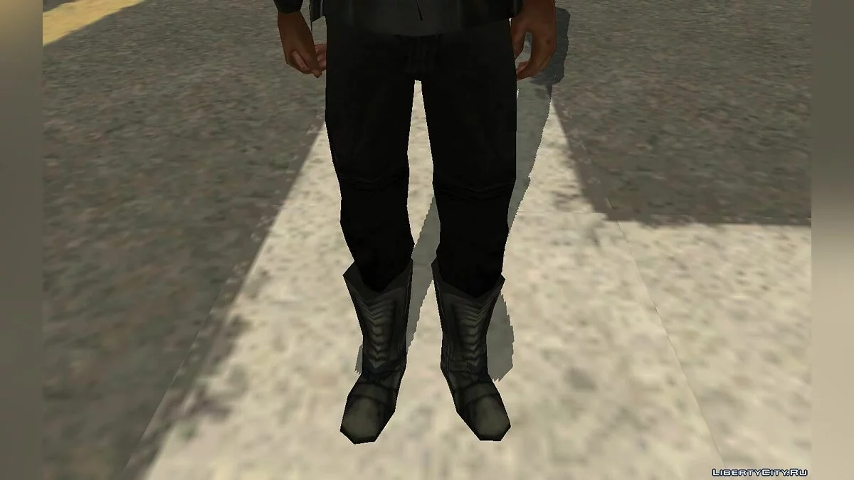 Карл Джонсон в одежде байкера / GTA San Andreas