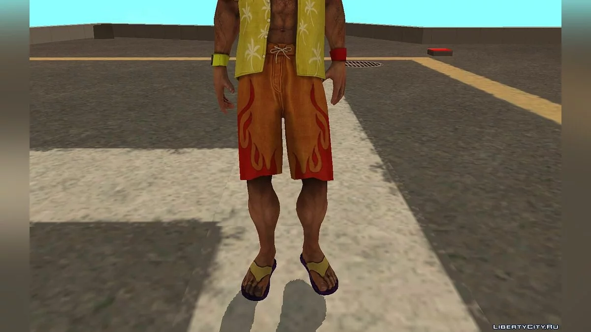 Халк Хоган (пляжный) из игры WWE Immortals / GTA San Andreas