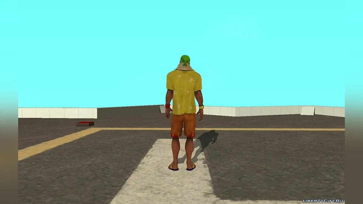 Халк Хоган (пляжный) из игры WWE Immortals / GTA San Andreas