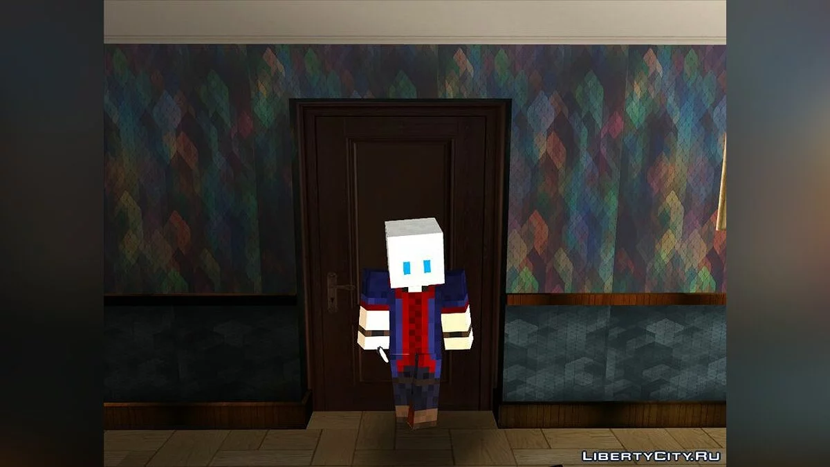 Персонажи из Devil May Cry в стиле Minecraft  / GTA San Andreas