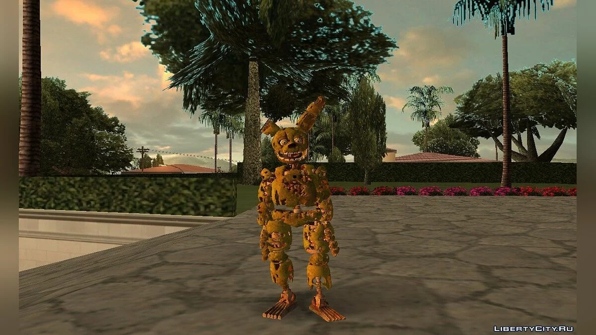 Спрингтрап из игры FNAF / GTA San Andreas