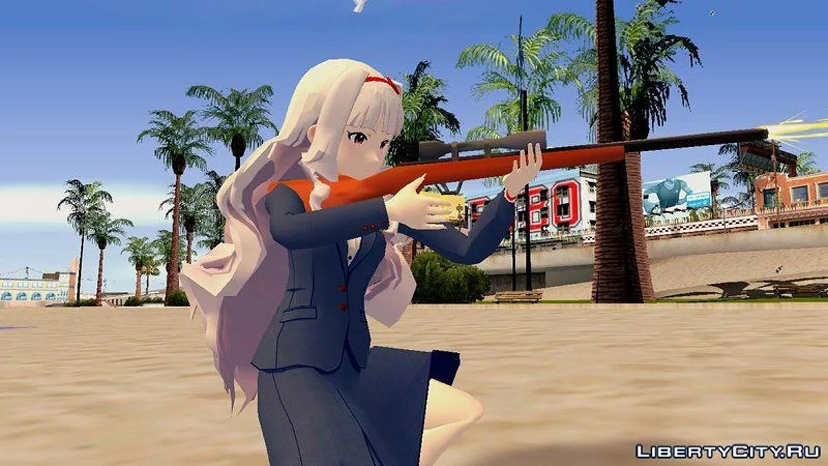 Takane Shijou в костюме учителя / GTA San Andreas