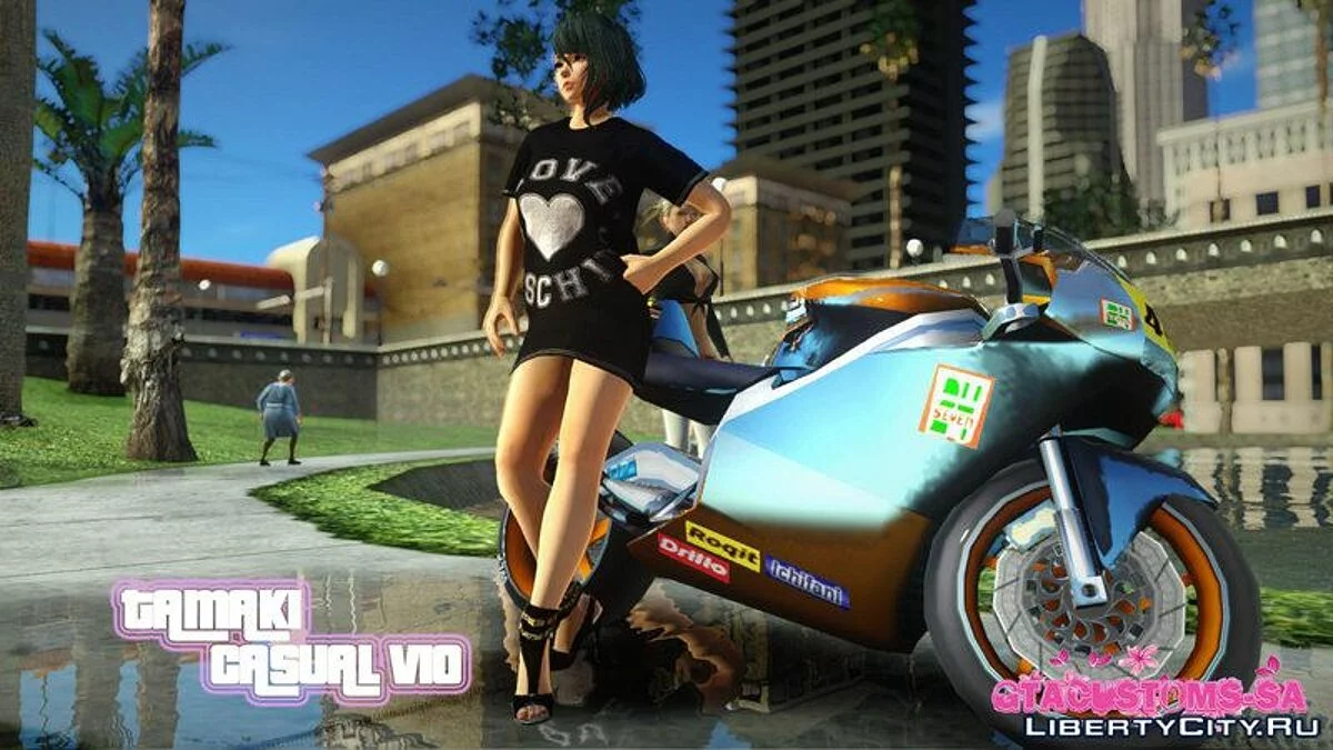 Тамаки в повседневной одежде v10 / GTA San Andreas