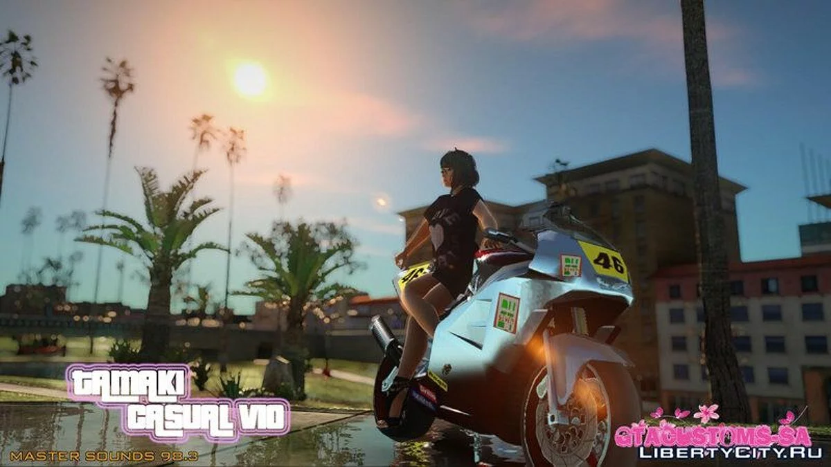 Тамаки в повседневной одежде v10 / GTA San Andreas
