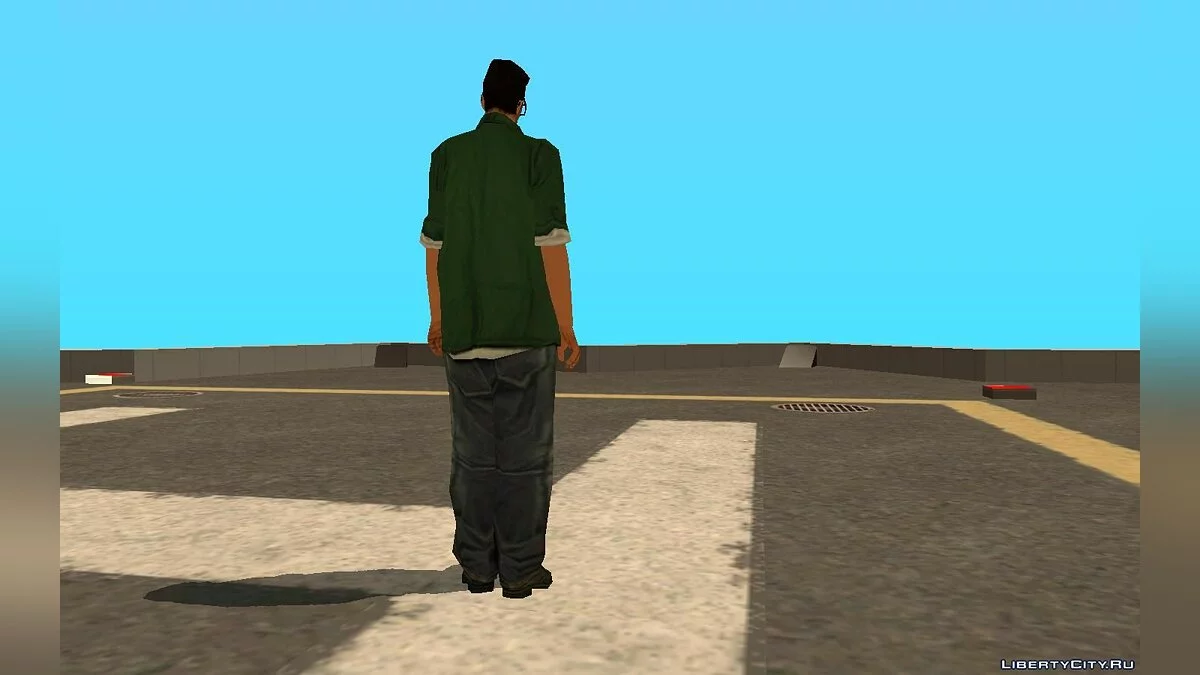 Тони в одежде Биг Смоука / GTA San Andreas