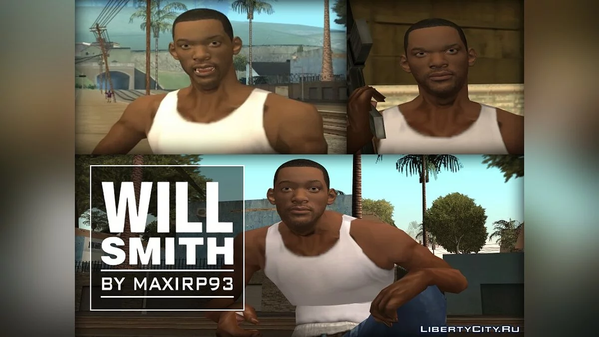 Уилл Смит вместо Сиджея / GTA San Andreas