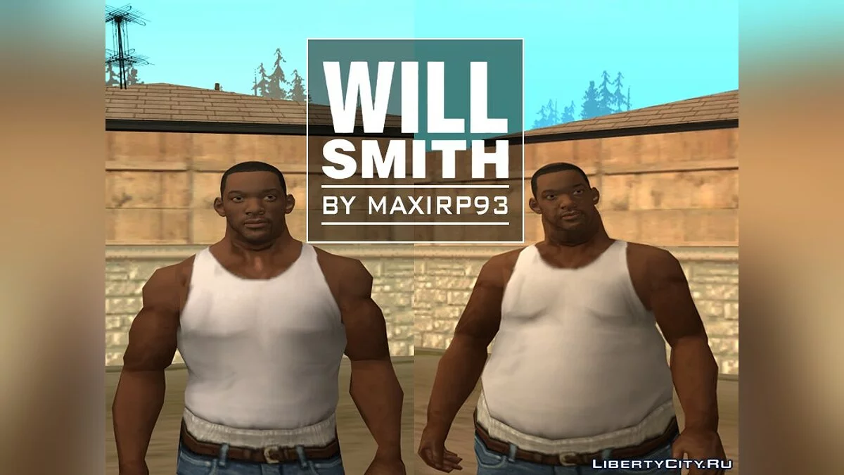 Уилл Смит вместо Сиджея / GTA San Andreas