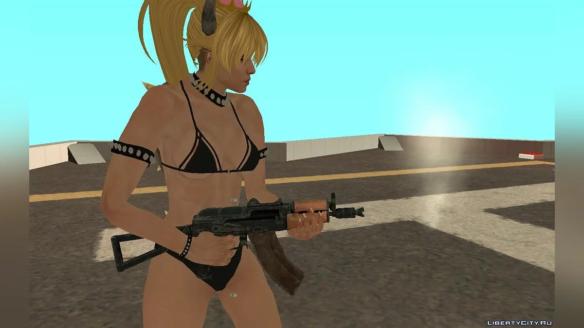 Женский скин в стиле Боузетты из GTA Online / GTA San Andreas