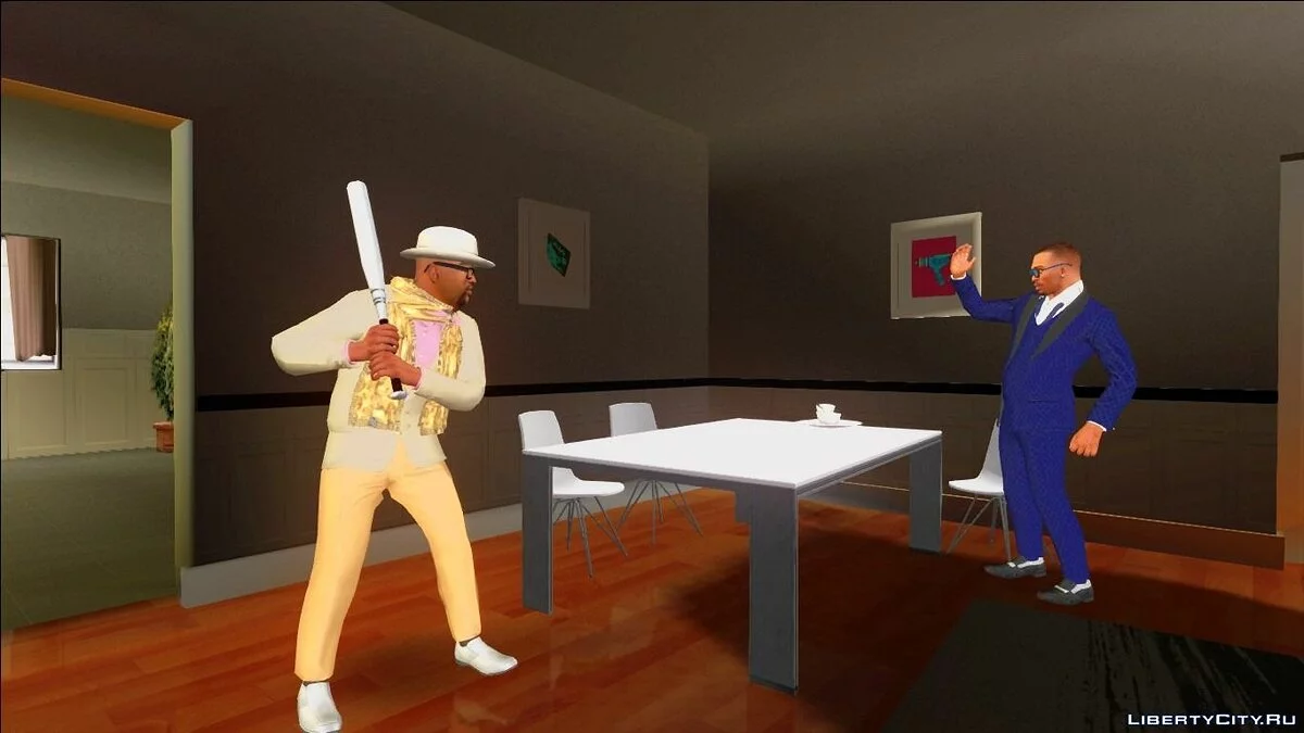 Биг Смоук в одежде из DLC "Casino & Resort" / GTA San Andreas