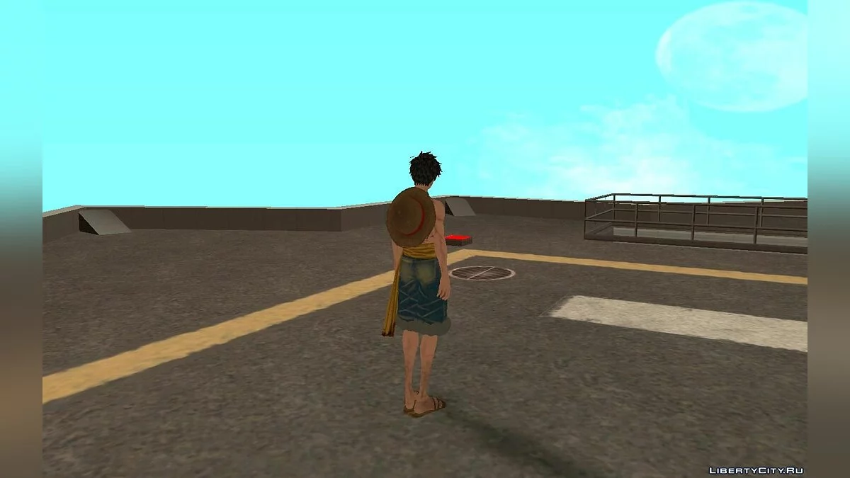 Манки Д. Луффи из аниме "One Piece. Большой куш" / GTA San Andreas