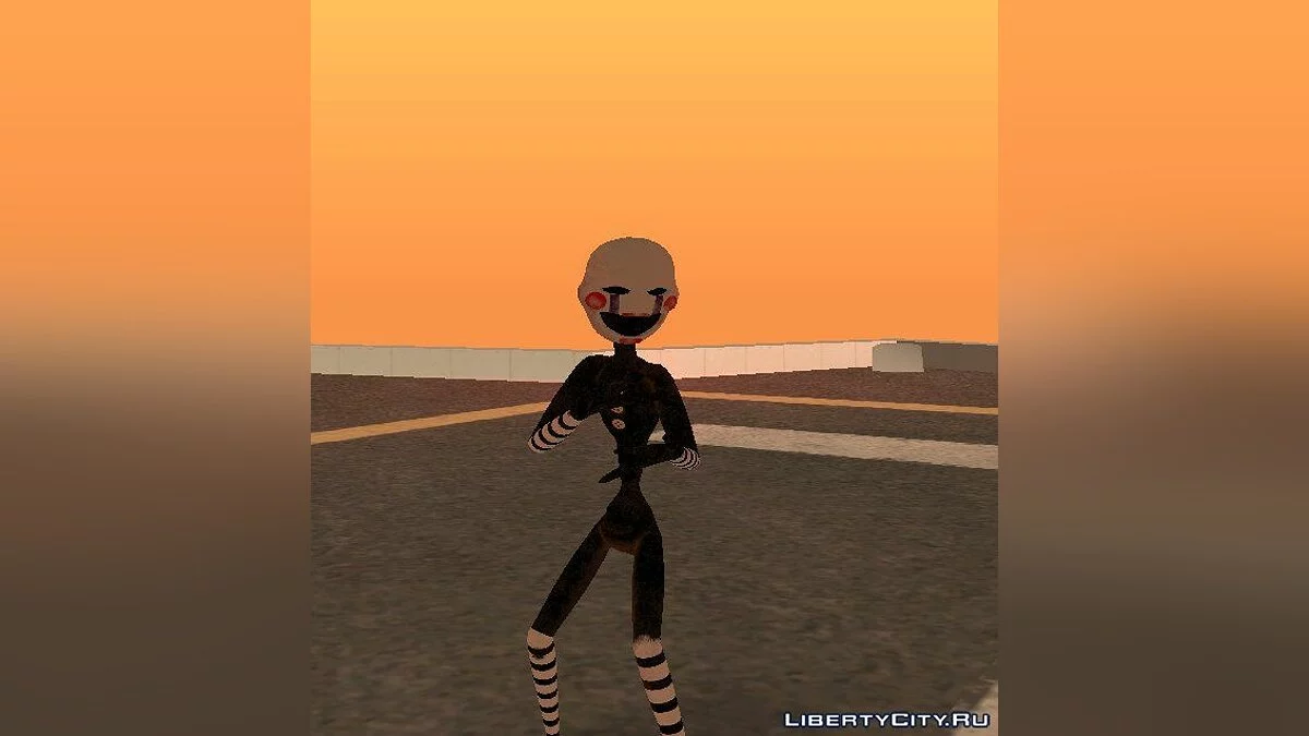 Марионетка-аниматроник из игры FNAF / GTA San Andreas