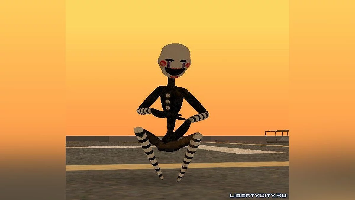 Марионетка-аниматроник из игры FNAF / GTA San Andreas