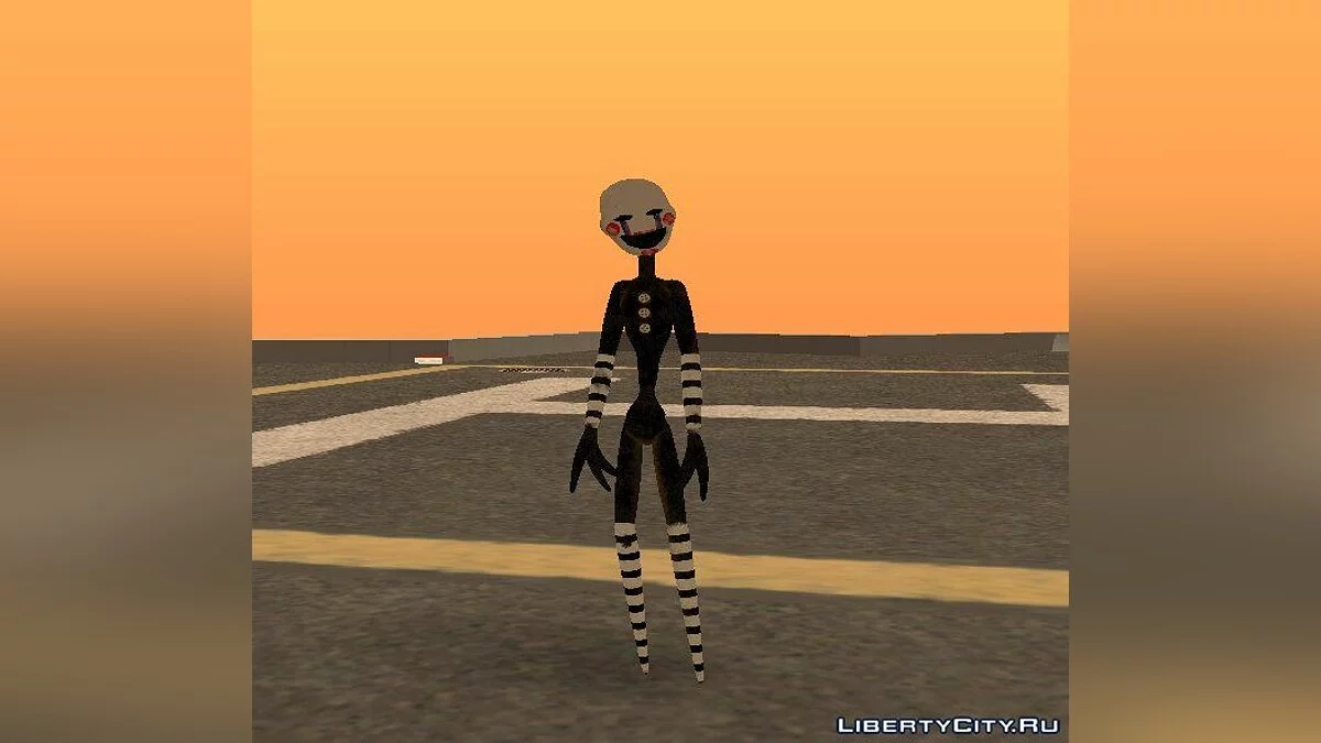 Марионетка-аниматроник из игры FNAF / GTA San Andreas