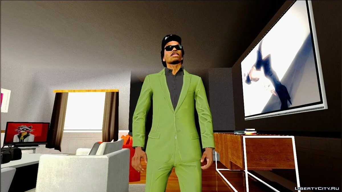 Райдер в костюме из DLC \"Casino & Resort Outfit\" / GTA San Andreas