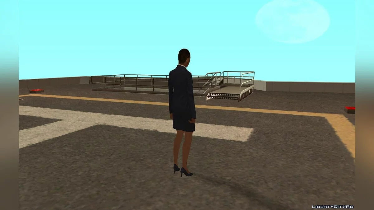 Скин офисной девушки в HD / GTA San Andreas