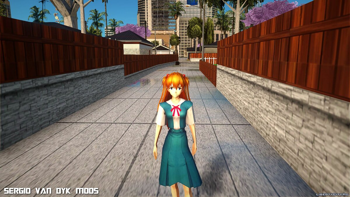 Замена asuka_school.dff в GTA San Andreas (1 файл)