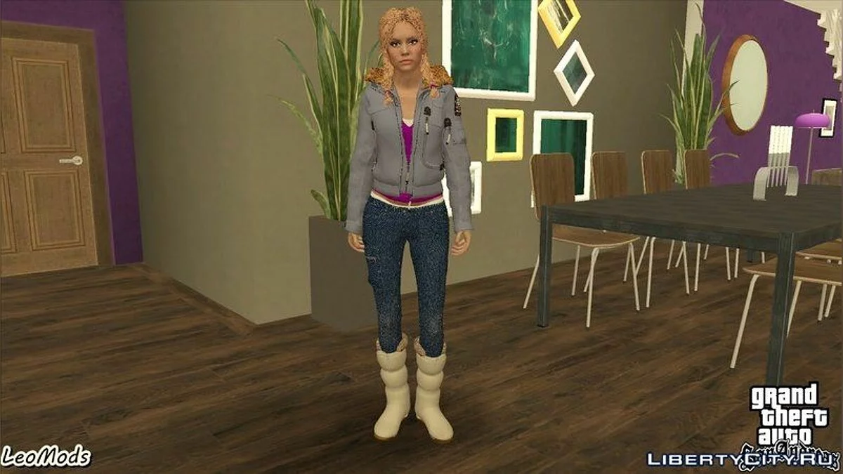 Джессика в уличной одежде из Until Dawn / GTA San Andreas