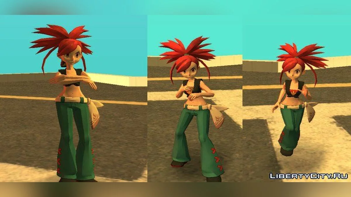 Фланнери из Pokemon Masters / GTA San Andreas