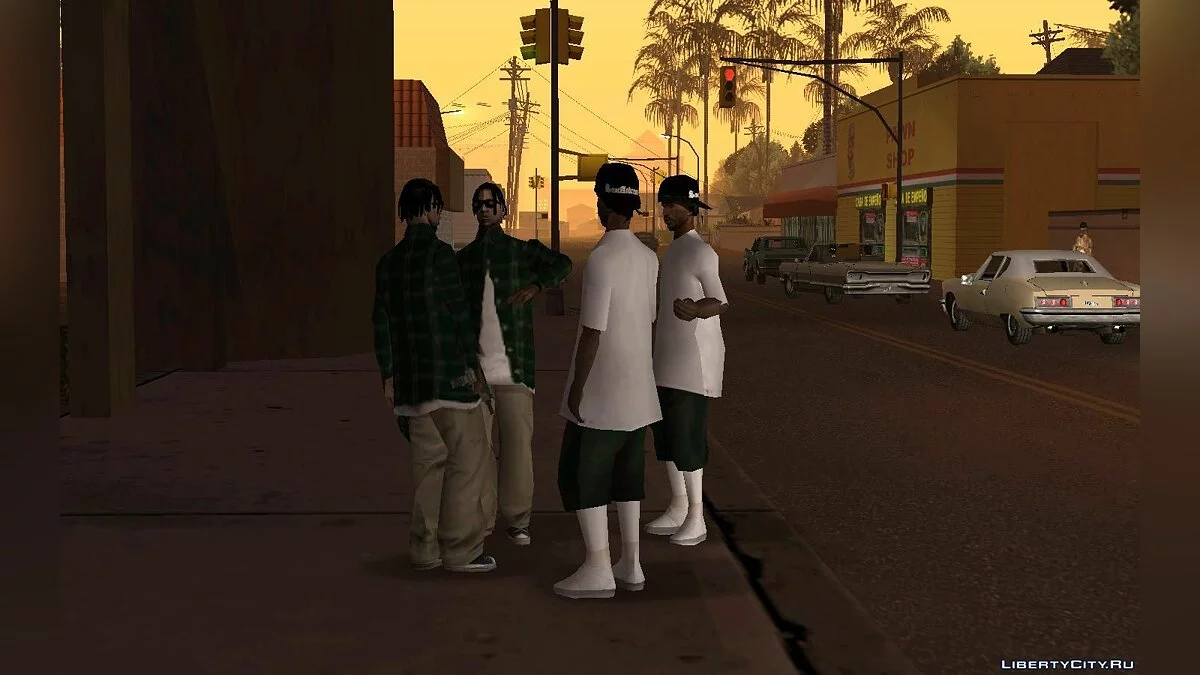 Новые члены банд Баллас и Гроув / GTA San Andreas