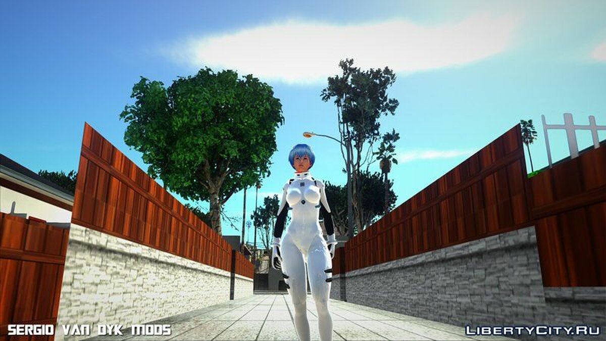 Скачать Rei Ayanami (Kokoro) EVA 00 для GTA San Andreas