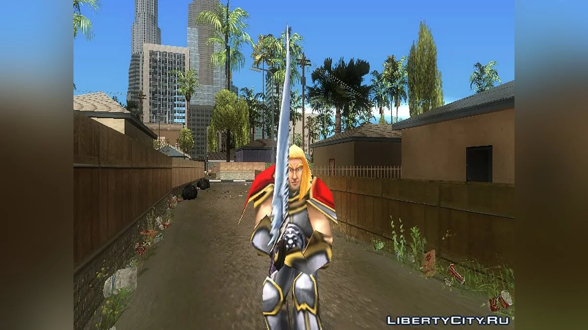 Артас из Warcraft III RoC / GTA San Andreas