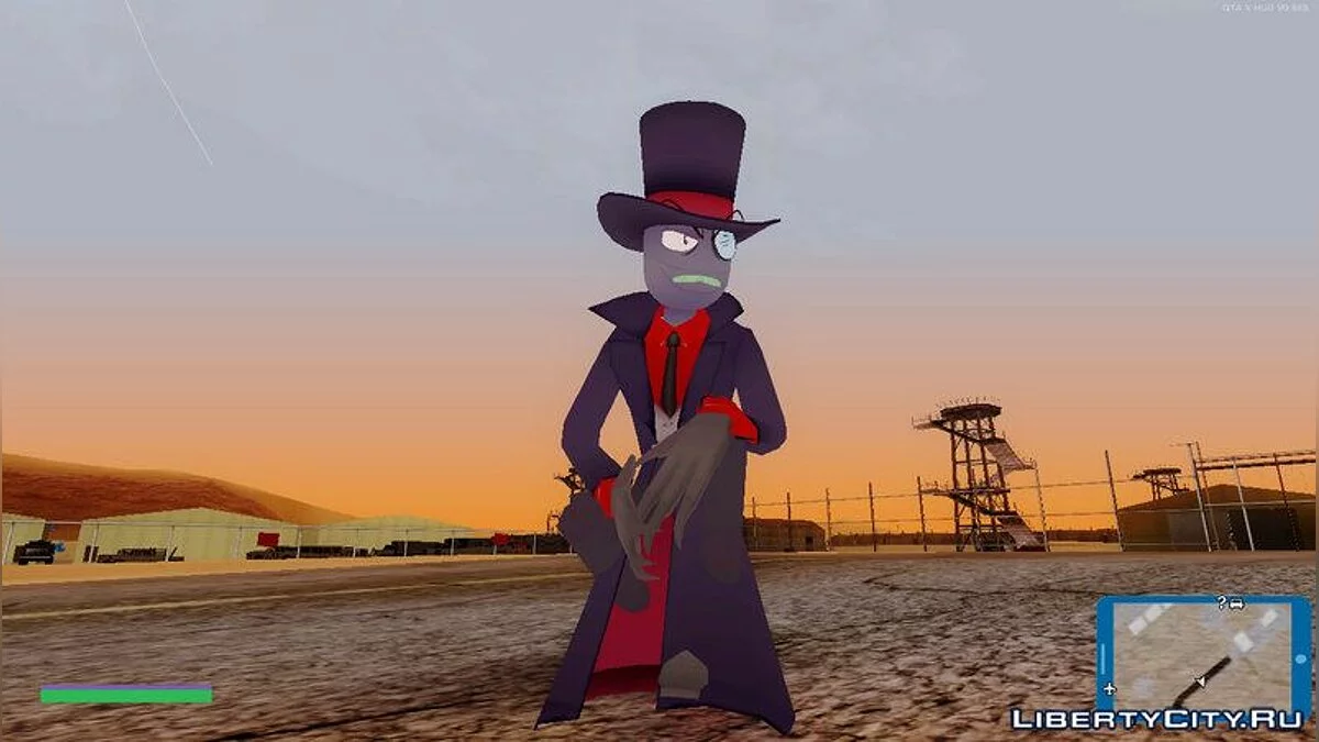 Черношляп из мультсериала Villainous / GTA San Andreas