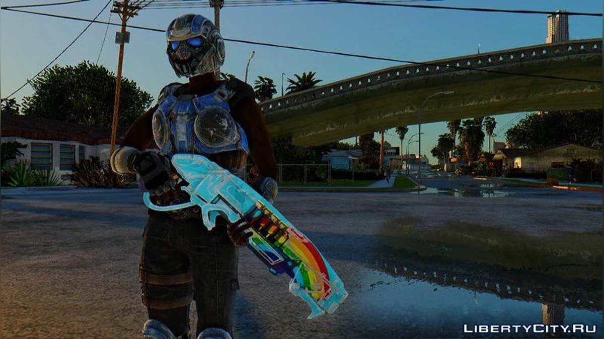 Женский COG из игры Gears Of War 4 / GTA San Andreas
