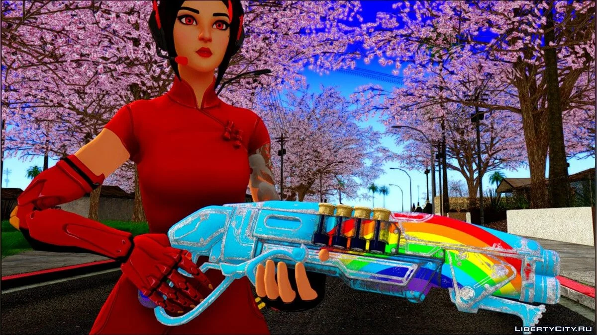 Demi из Fortnite Battle Royale / GTA San Andreas