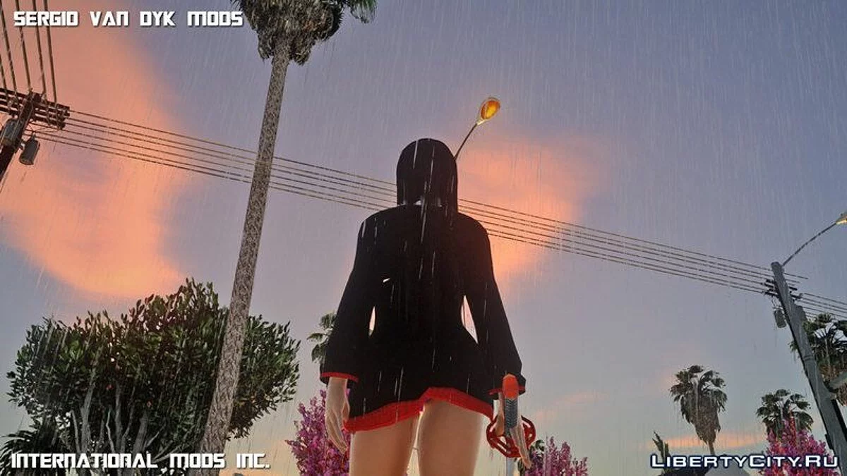 Горячая Кокоро в школьной форме + катана / GTA San Andreas