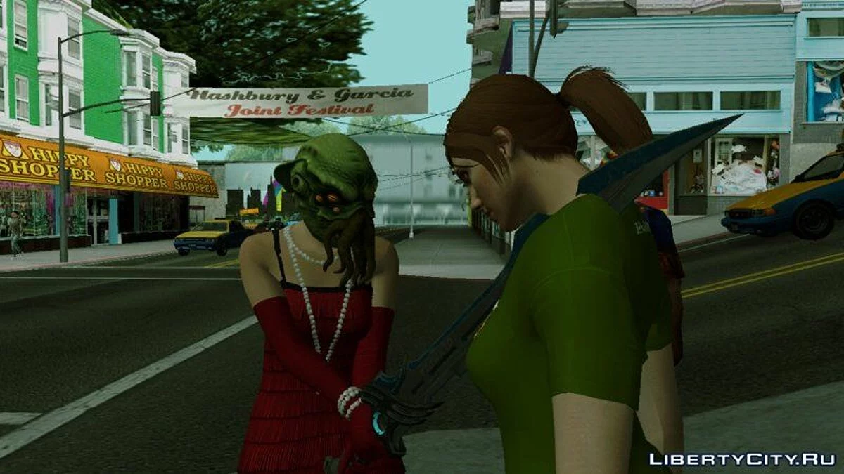 Хэллоунские скины из GTA Online / GTA San Andreas