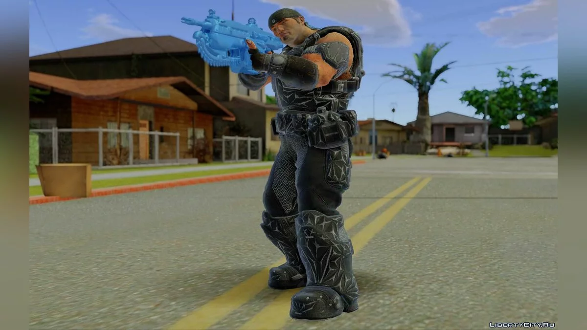 Маркус Блэк из игры Gears of War 4 / GTA San Andreas