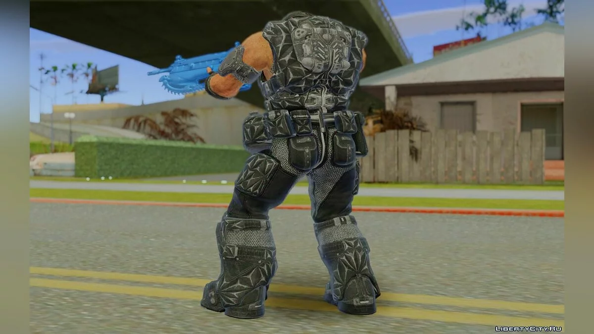 Маркус Блэк из игры Gears of War 4 / GTA San Andreas