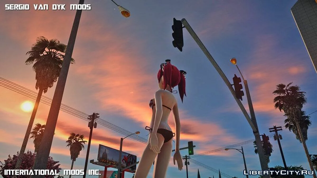 Персонаж из аниме Hyperdimension Neptunia ReBirth 2 / GTA San Andreas
