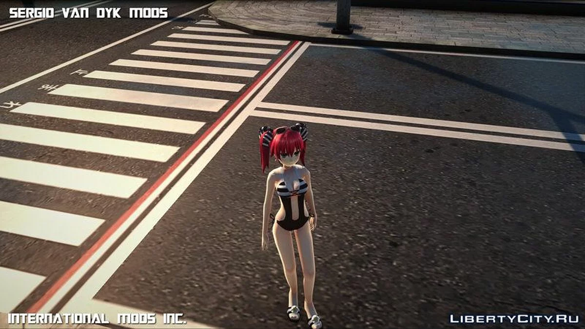 Персонаж из аниме Hyperdimension Neptunia ReBirth 2 / GTA San Andreas