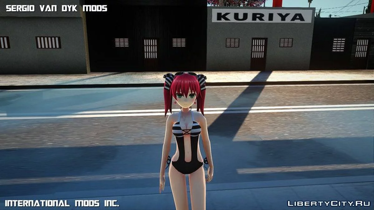 Персонаж из аниме Hyperdimension Neptunia ReBirth 2 / GTA San Andreas