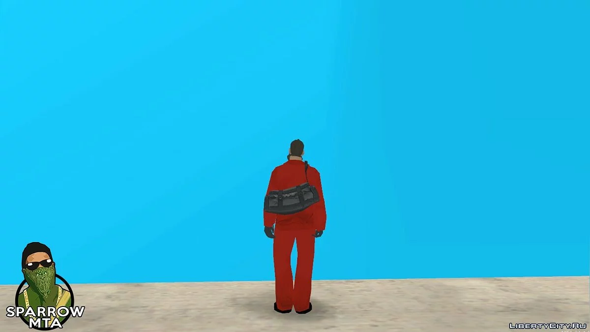 Персонаж в костюме дезинсектора из GTA 5 / GTA San Andreas