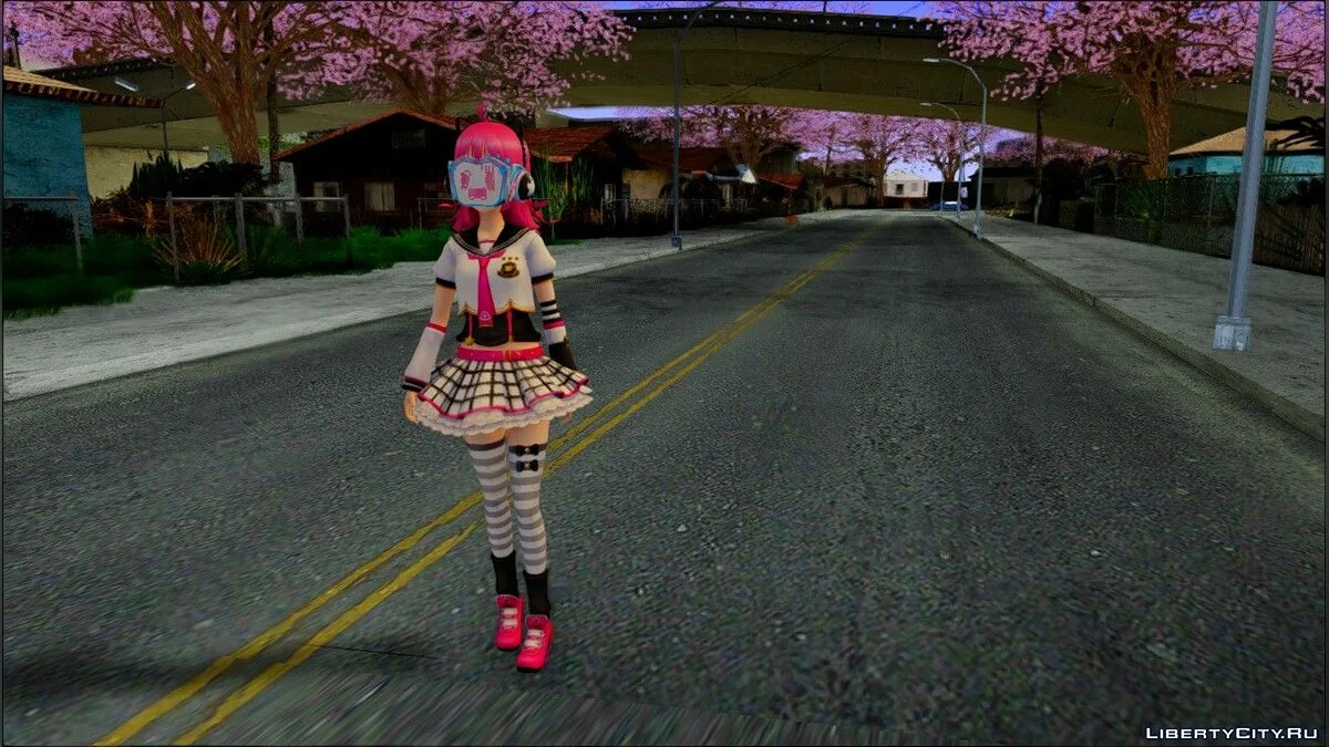 Рина Тенодзи из аниме Love Live!  / GTA San Andreas